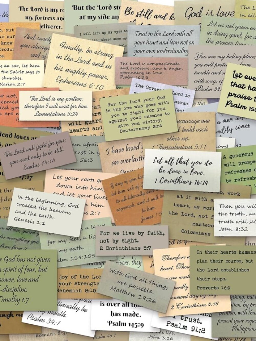 25 Vintage-Style Bible Verse Stickers | Christian Scripture Decals